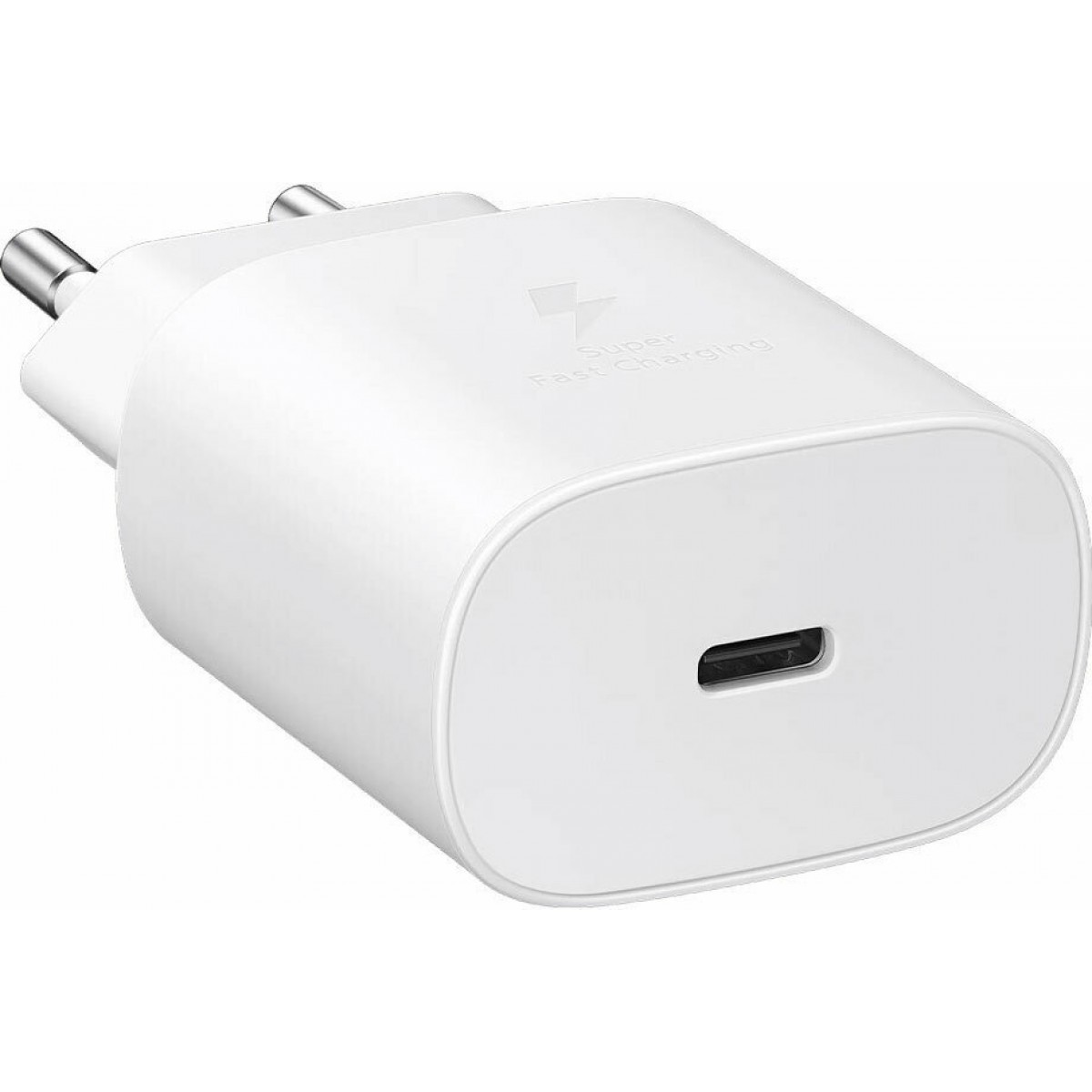 Samsung Φορτιστής με Θύρα USB-C και Καλώδιο USB-C 25W Λευκός (Travel Adapter 25W EP-TA800XWEGWW) (Retail)