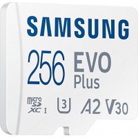 Samsung Evo Plus (2021) microSDXC 256GB Class 10 U3 V30 A2 UHS-I με αντάπτορα