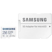 Samsung Evo Plus (2021) microSDXC 256GB Class 10 U3 V30 A2 UHS-I με αντάπτορα