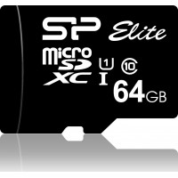 Silicon Power Elite microSDXC 64GB U1 with Adapter