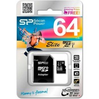 Silicon Power Elite microSDXC 64GB U1 with Adapter